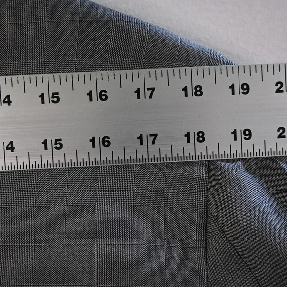 Lanvin 42R Gray Glenn Check 100% Wool 15 Faubourg Italy Blazer Jacket Sport Coat